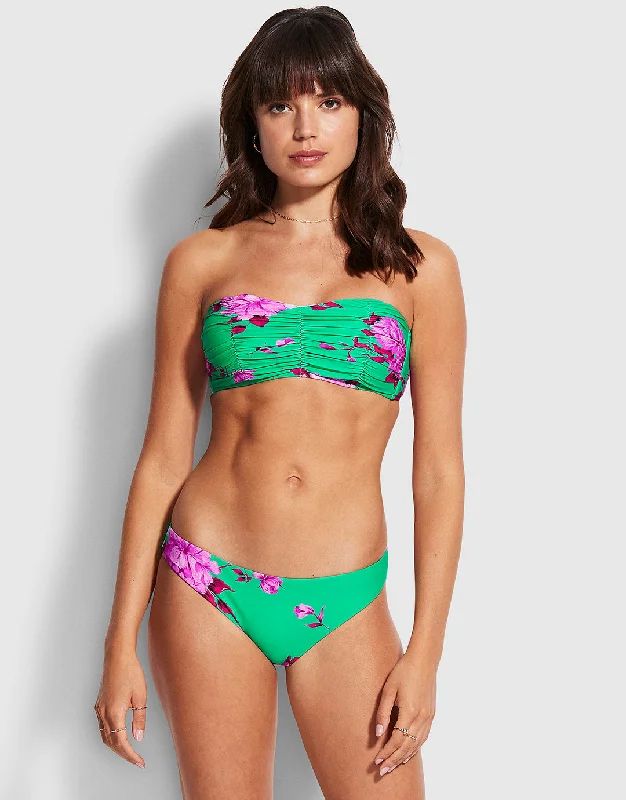 Full Bloom Hipster Bikini Pant - Jade