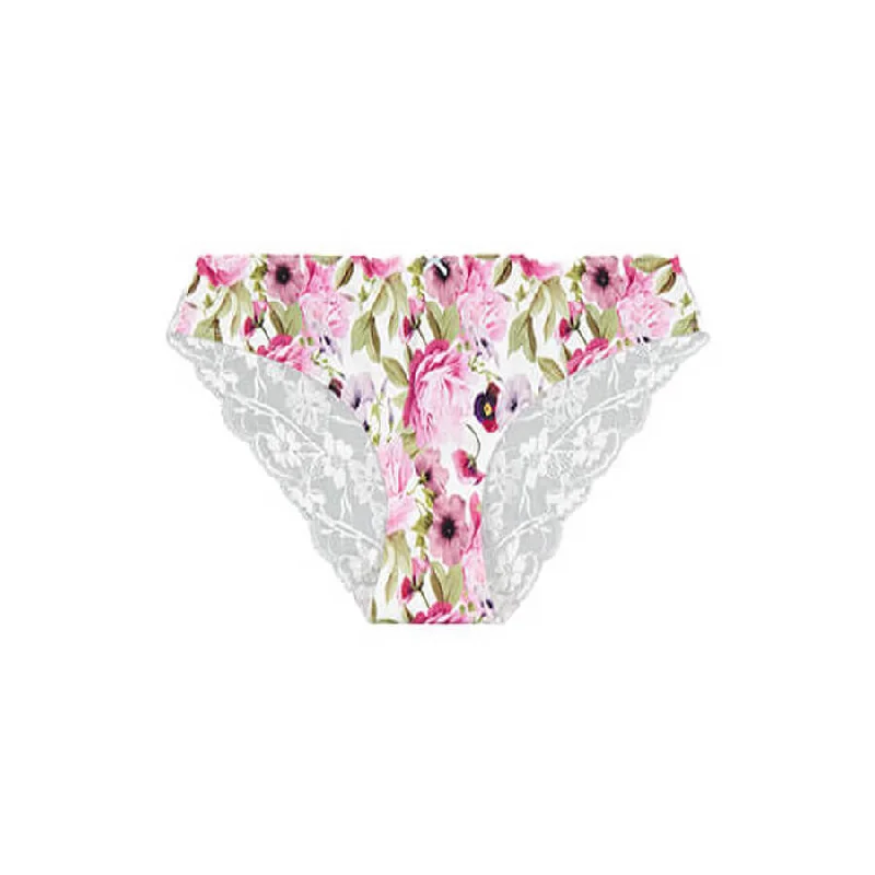 Lace Bum Bikini Brief - Garden Party