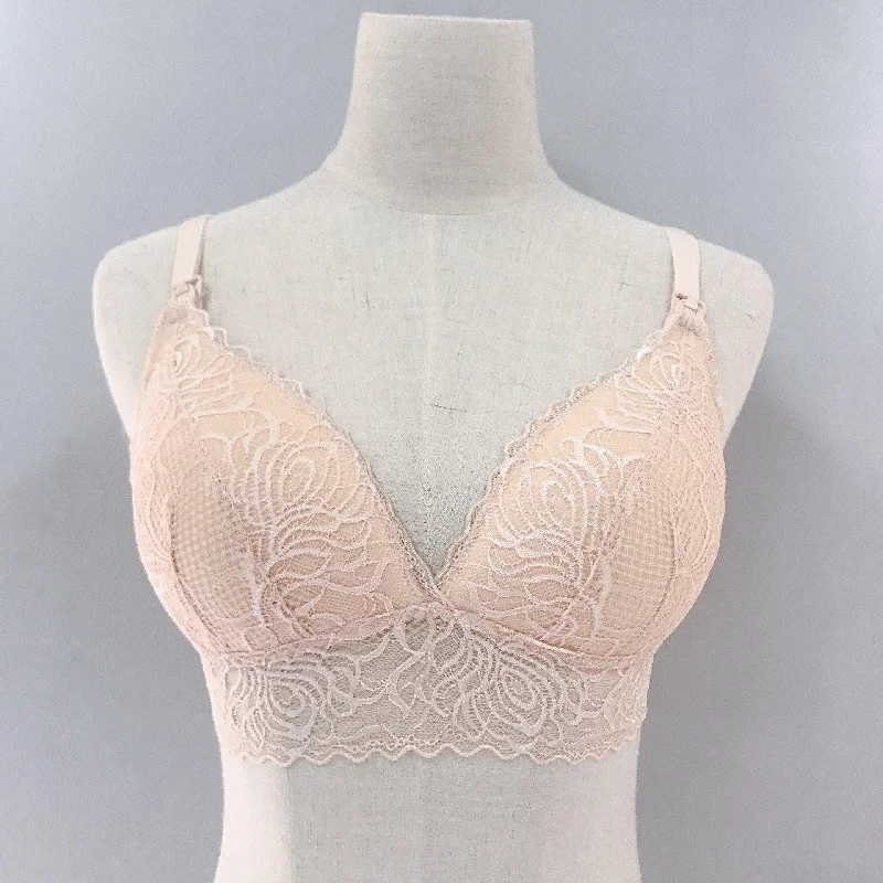 Dreamy Lace Nursing Bra in Nude