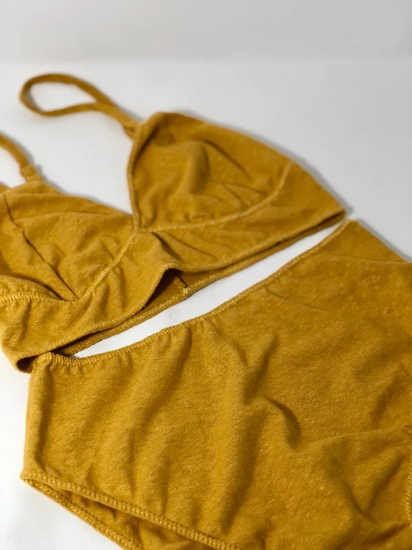 Liquid Sunshine hemp bra+ panty set