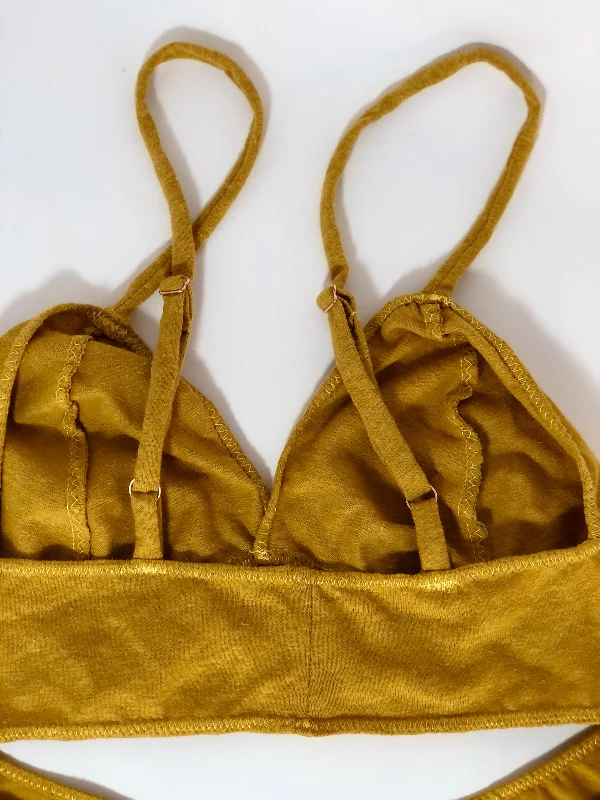 Liquid Sunshine hemp bra+ panty set