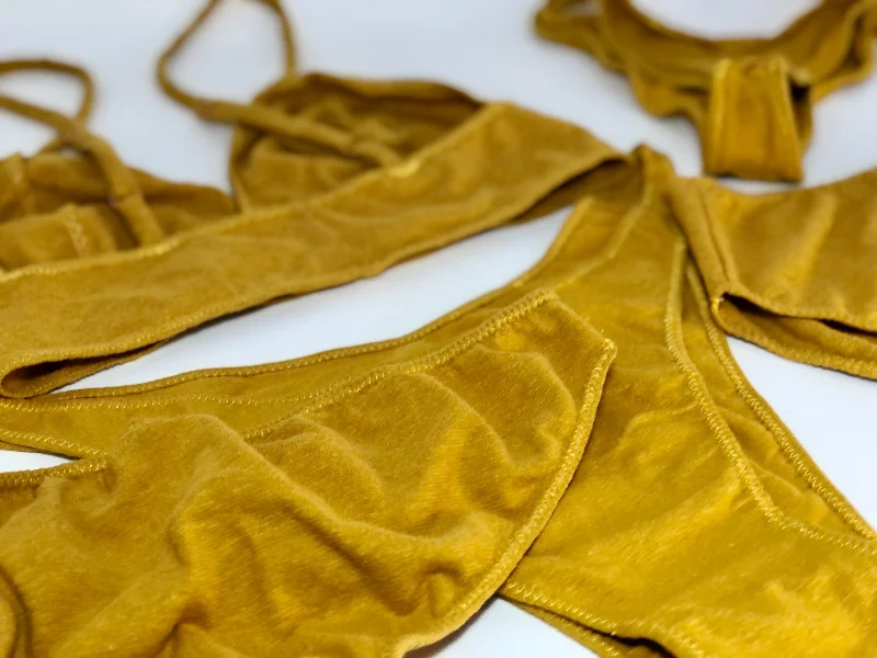 Liquid Sunshine hemp bra+ panty set