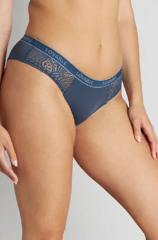 Crescent Moon Brazilian Brief (Dark Denim)