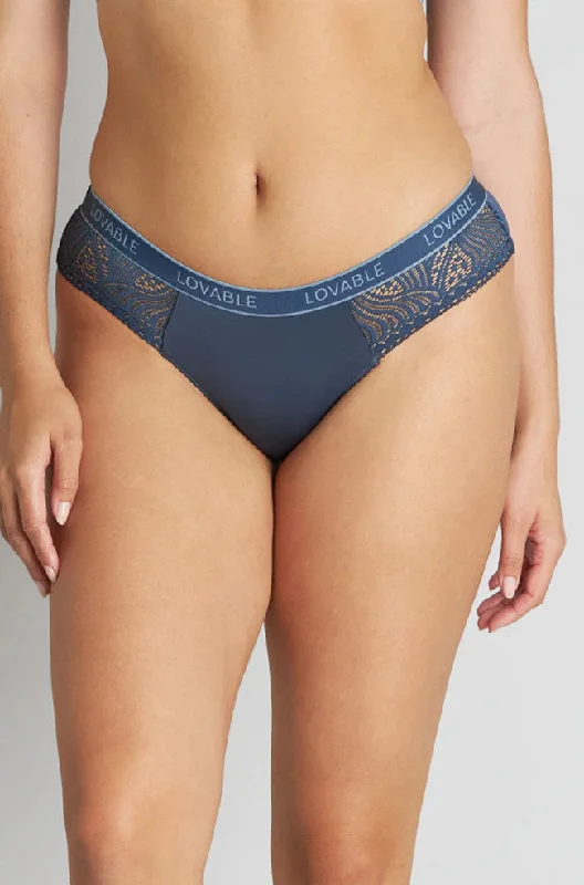 Crescent Moon Brazilian Brief (Dark Denim)