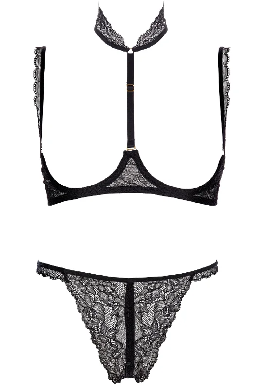 Le Petit Secret Dentelle Open Bra & Tanga Brief