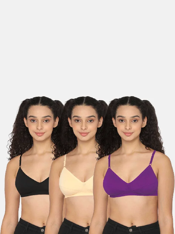 Naidu Hall Knitwear-Bra Special Combo Pack - Glori - C34