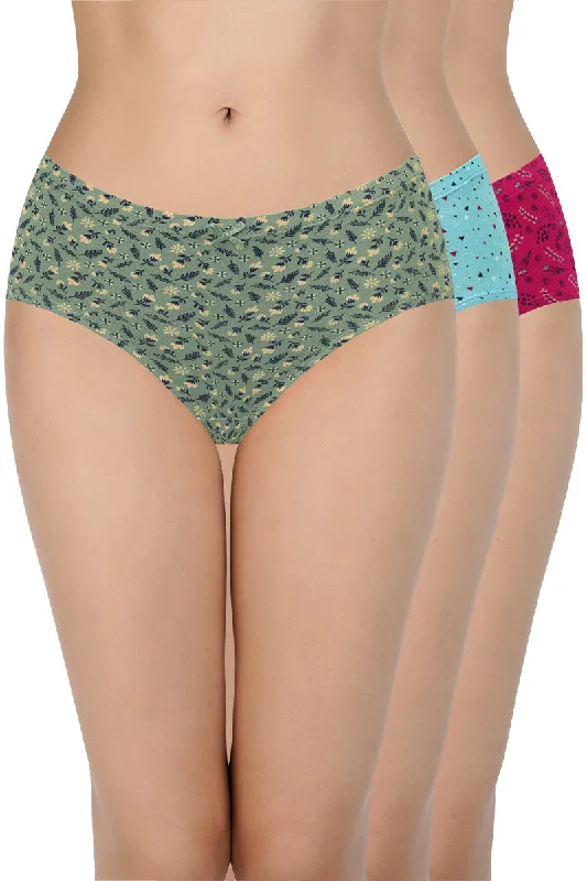 Printed Mid Rise Hipster (Pack of 3)