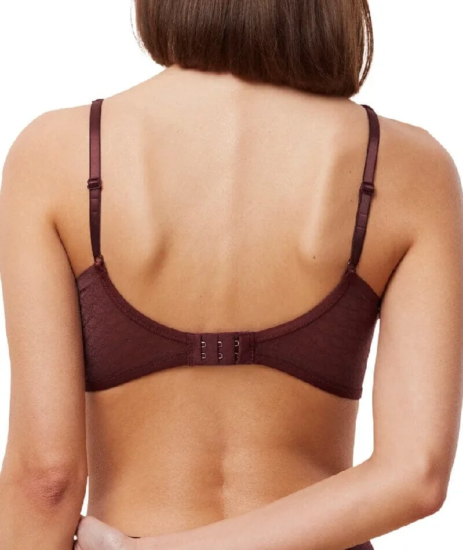 Triumph Signature Sheer Padded Wire-free Bra - Decadent Chocolate