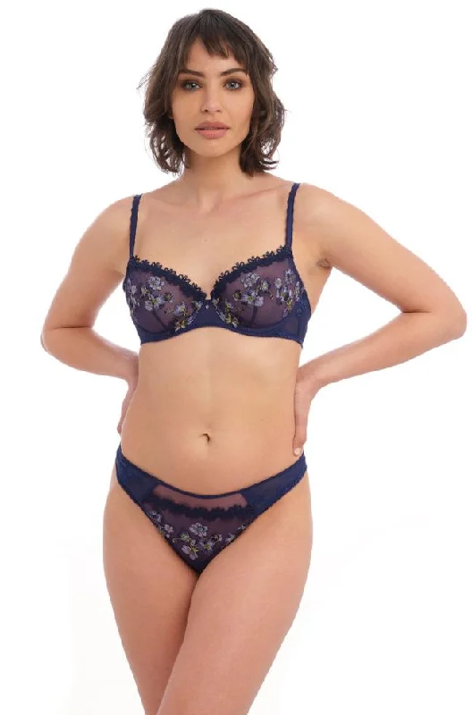 Sakura Tanga G-String (Navy)  Available in sizes L-XL.