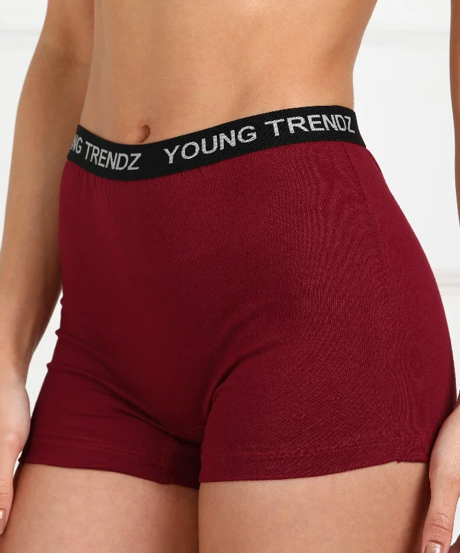 Womens YT Elastic Combo Boyshorts