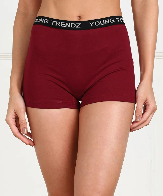 Womens YT Elastic Combo Boyshorts