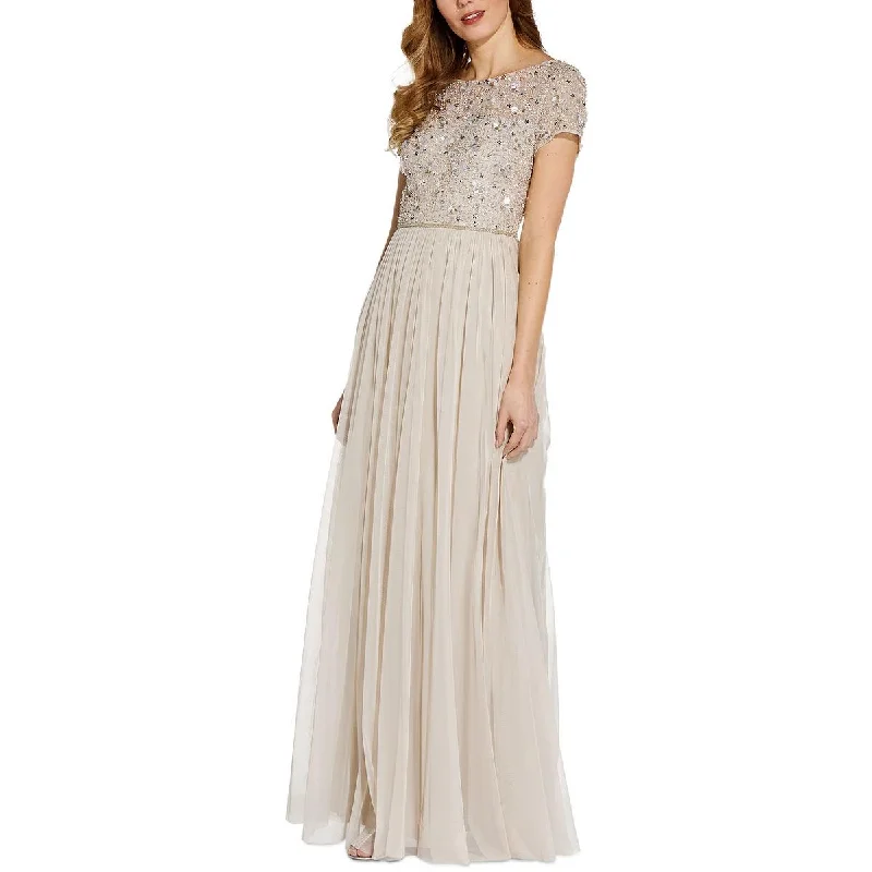 Adrianna Papell Womens Embellished Long Evening Dress Tunics Bestseller popular