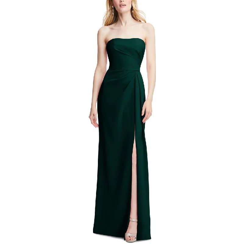 After Six Womens Crepe Boning Evening Dress