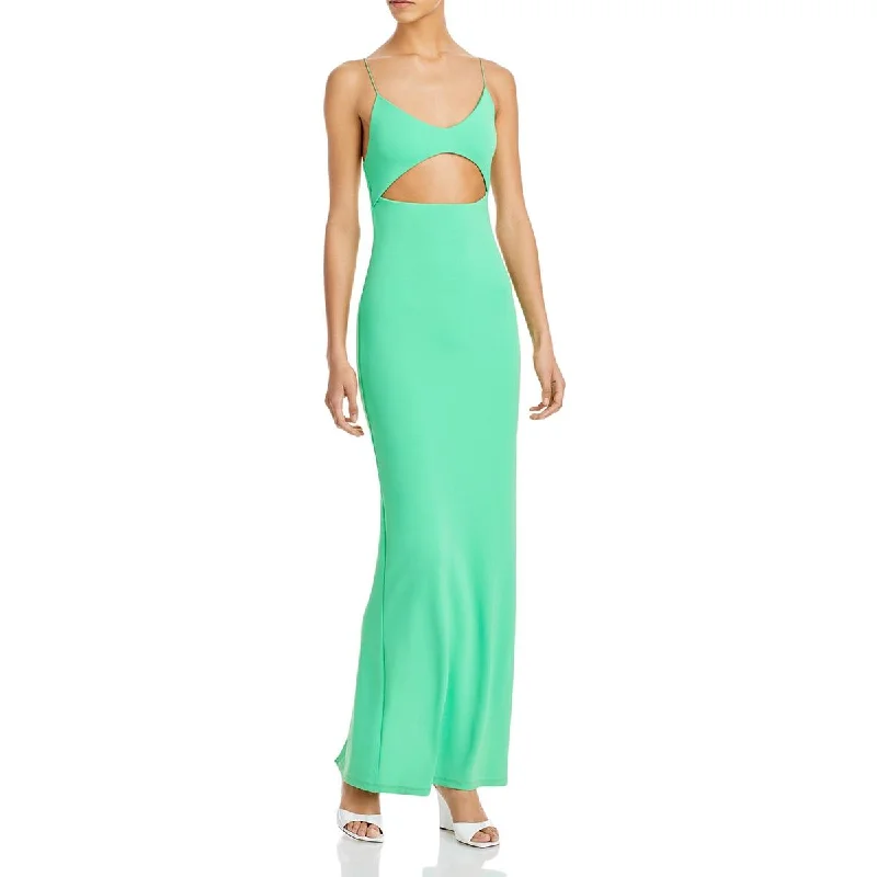 Alice and Olivia Womens Valli Fitted Cut-Out Evening Dress Tunics Short Trendy
