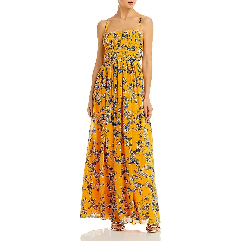 Aqua Womens Floral Adjustable Straps Evening Dress sweetheart Neckline Romantic