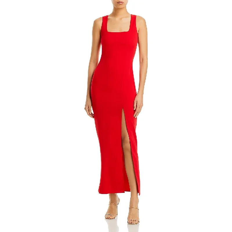 Ava + Esme Womens Knit Square Neck Evening Dress Tunics Lace romantic