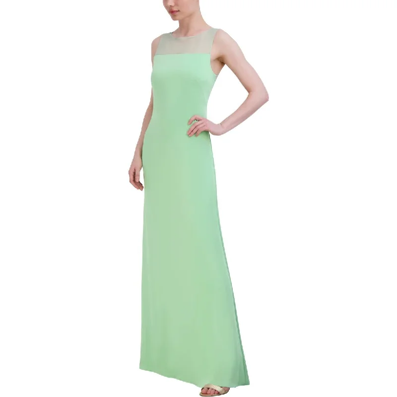 BCBGMAXAZRIA Womens Illusion Maxi Evening Dress