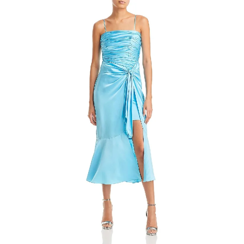 Cinq a Sept Womens Side Slit Silk Cocktail And Party Dress Tunics Long Elegant
