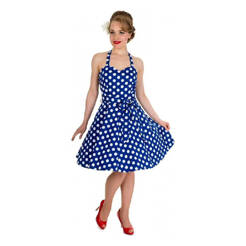DOLLY & DOTTY | BLUE POLKA SYLVIA DRESS