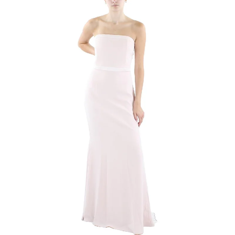 Donna Karan Womens Asymmetric  Evening Dress