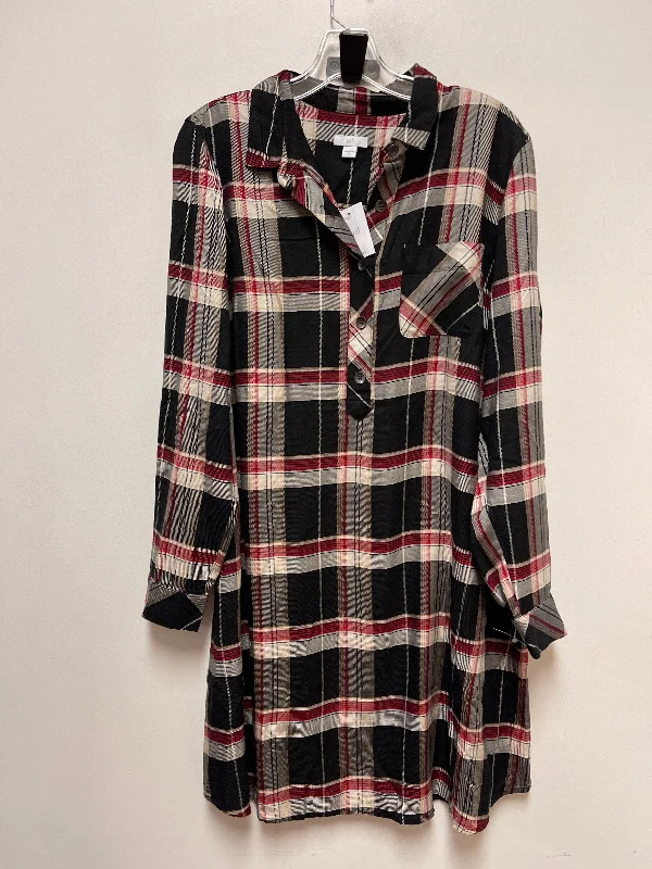 Dress Casual Short By J. Jill In Black & Red, Size: M