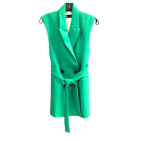 Dress Casual Short By Zara In Green, Size: Xs
