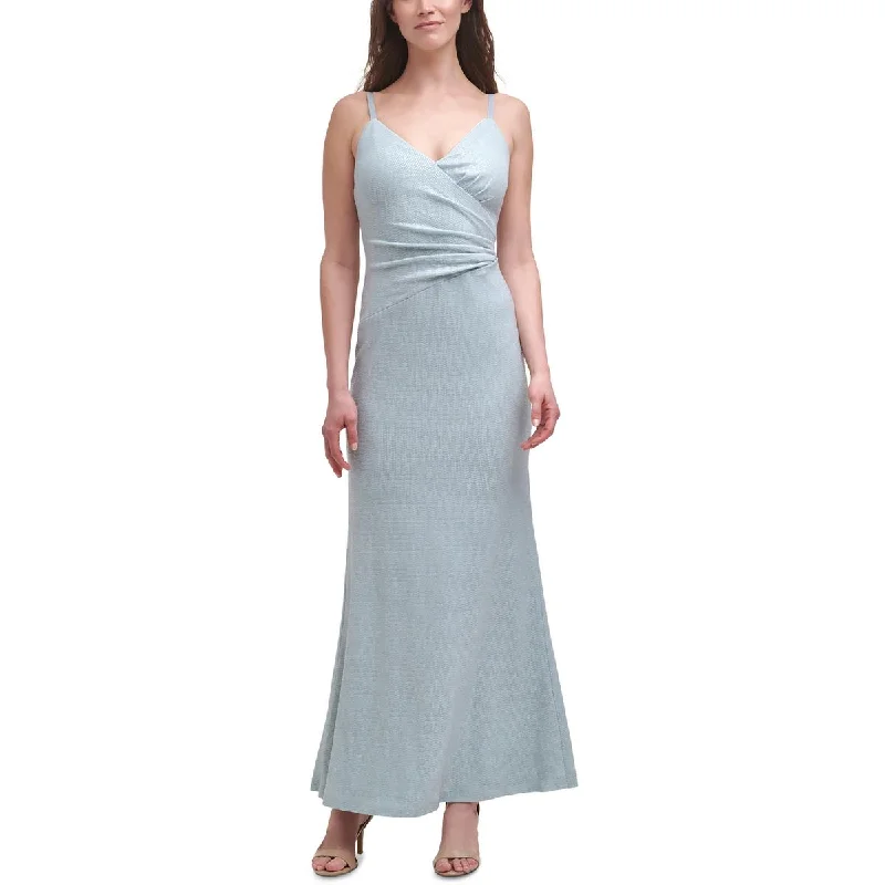 Eliza J Womens Metallic Maxi Evening Dress Tunics Seasonal trendy