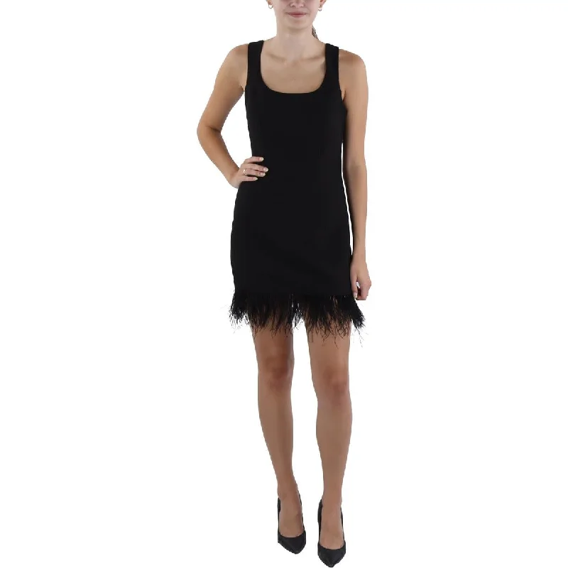 Endless Rose Womens Feathers Sleeveless Cocktail And Party Dress Tunics Denim casual