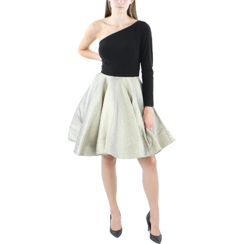 Ieena for Mac Duggal Womens Glitter  Cocktail And Party Dress Tunics Evening elegant
