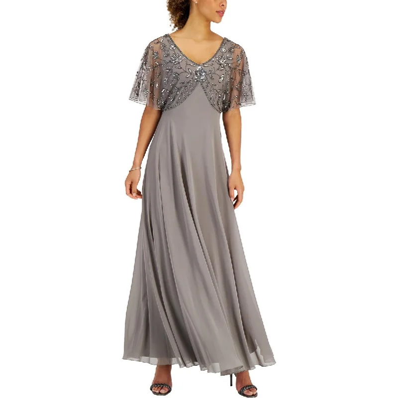 JKara Womens Lace Embroidered Evening Dress Tunics Cozy comfortable