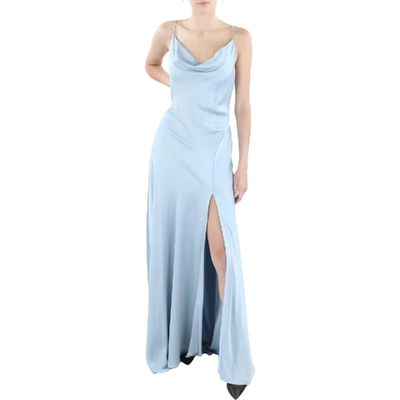Jonathan Simkhai Womens Finley Satin Cowl Neck Evening Dress Tunics Leisure comfortable