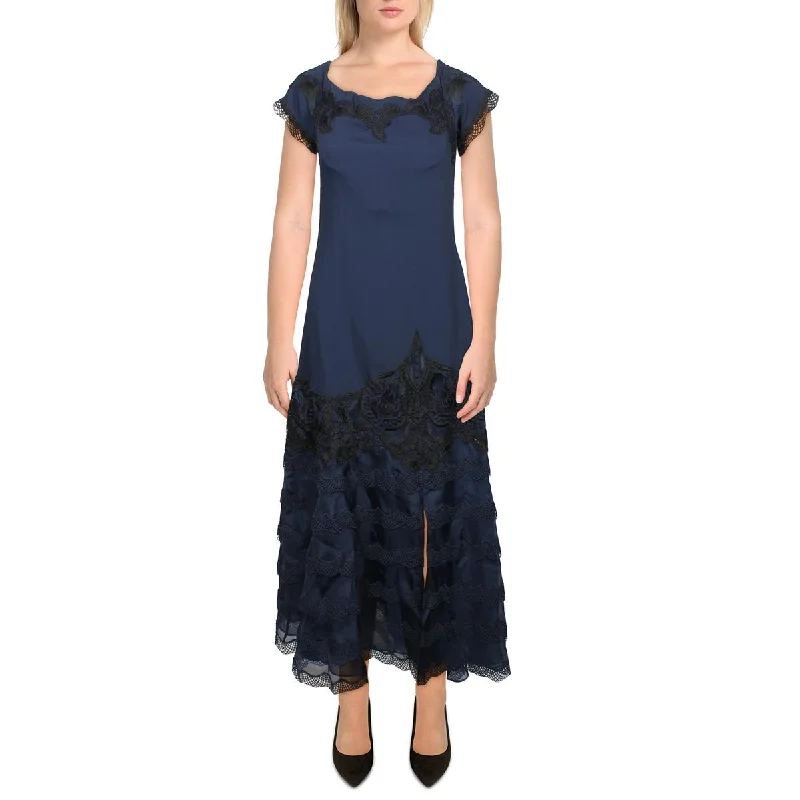 Jonathan Simkhai Womens Lace Applique Midi Cocktail and Party Dress Tunics Top rated