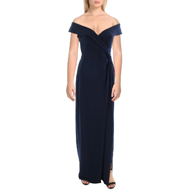 Lauren Ralph Lauren Womens Jersey Long Evening Dress