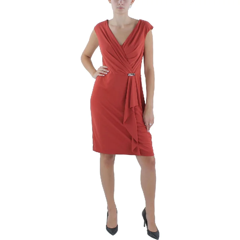 Lauren Ralph Lauren Womens Jersey Pleated Cocktail And Party Dress Tunics Luxurious premium