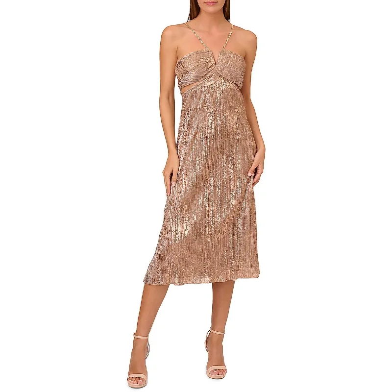 Liv Foster Womens Cutout Metallic Cocktail And Party Dress Tunics Travel practical