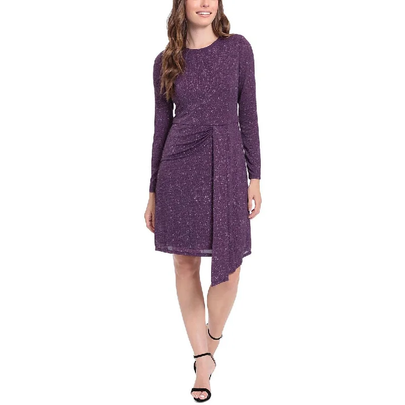 London Times Womens Glitter Knee-Length Cocktail and Party Dress Tunics Brand named