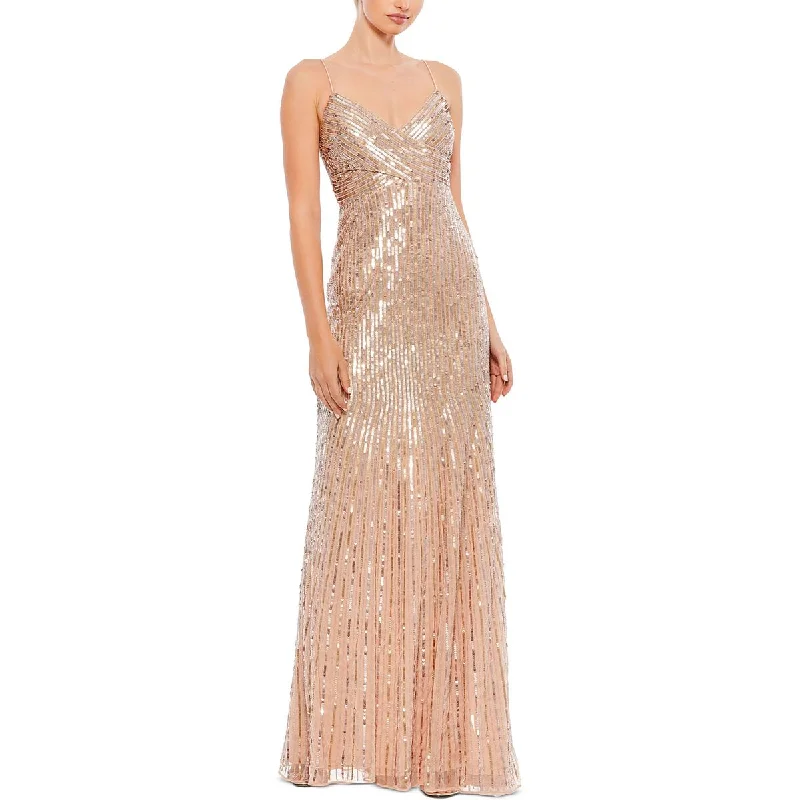 Mac Duggal Womens Embellished Formal Evening Dress Tunics Top Casual