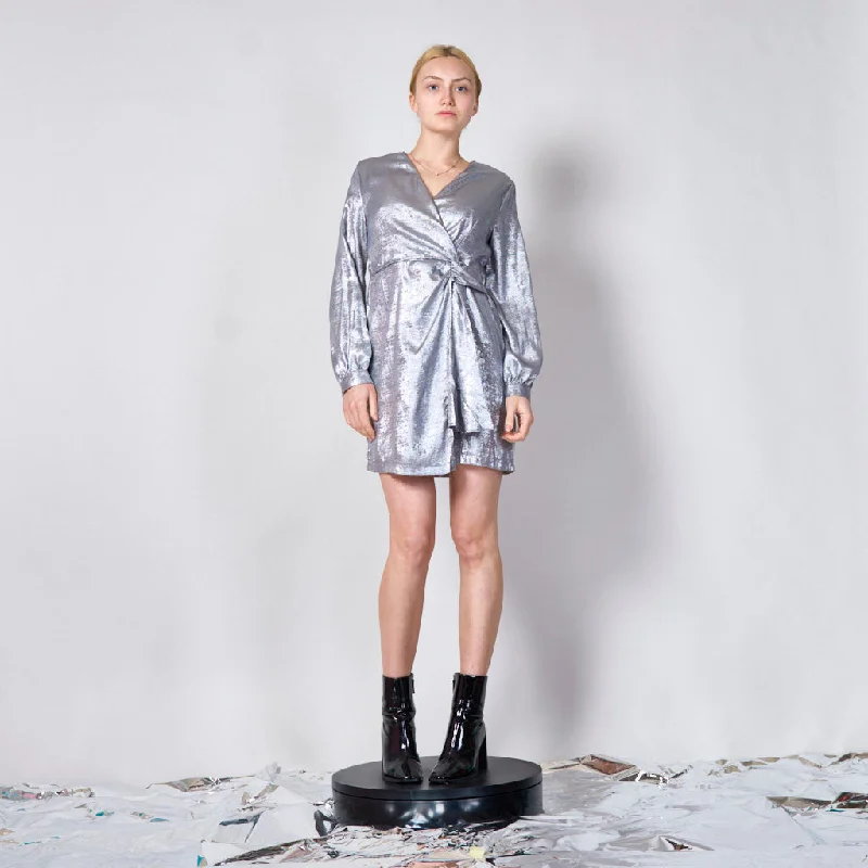 Metallic mid dress wholesale