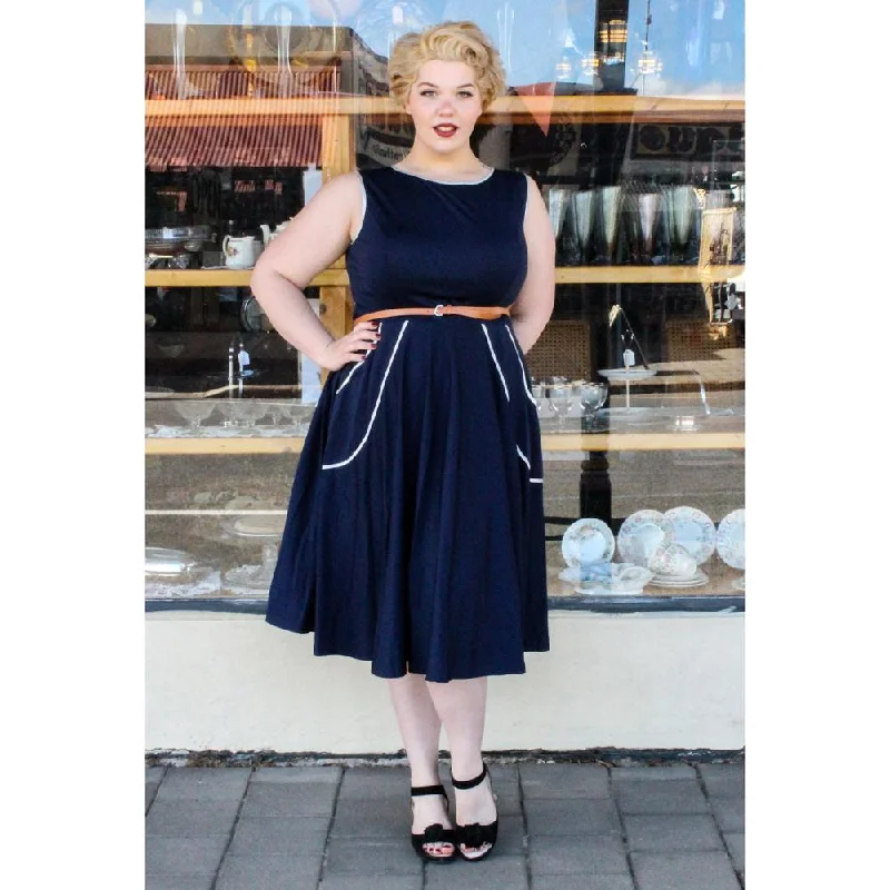 In The Navy Spring Time Dress