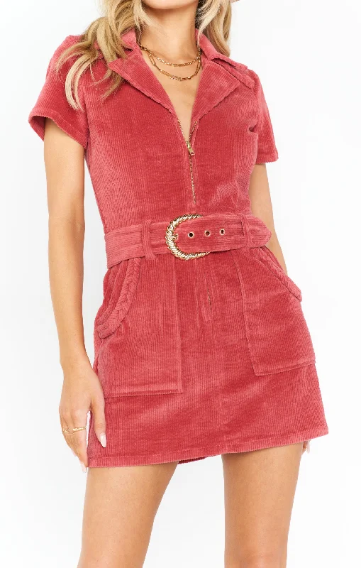 Outlaw Dress ~ Rose Corduroy