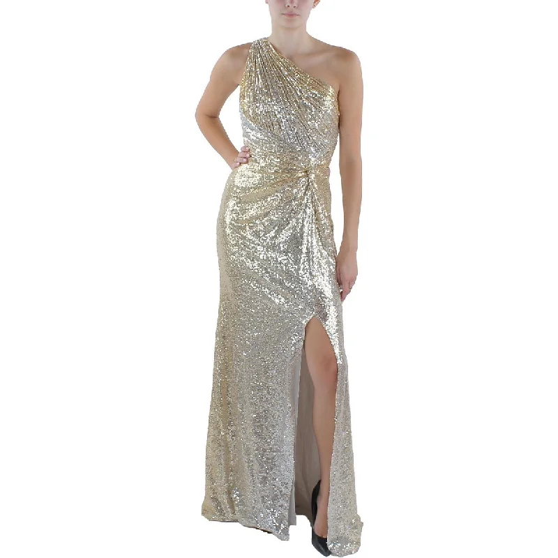 Rene Ruiz Collection Womens Sequined Maxi Evening Dress Tunics Versatile functional