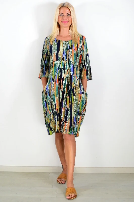 Shades of Green Tunic Dress