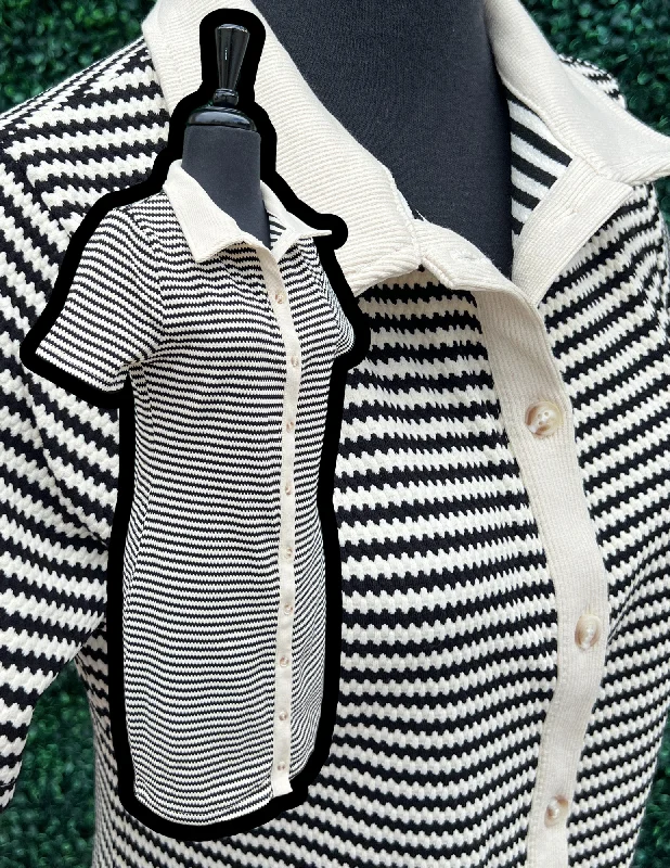 Stripe Button Up Dress
