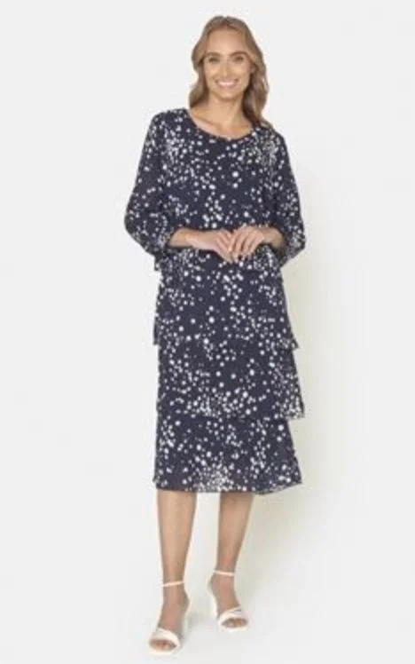Signature polka-dot Navy dress