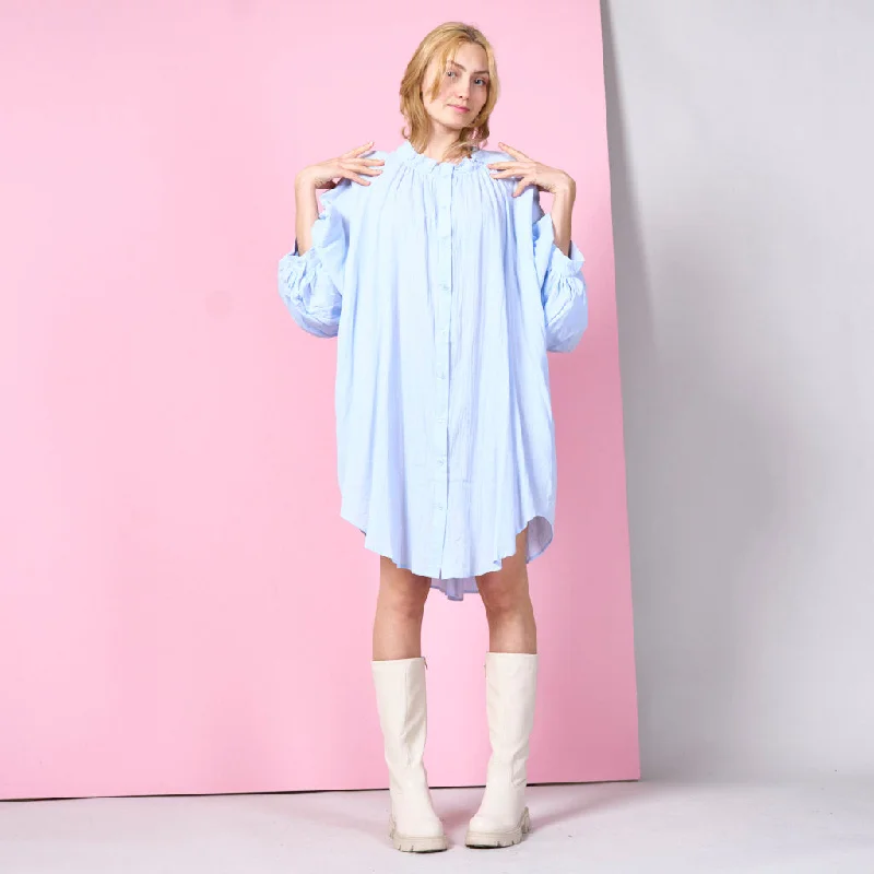 Sundress with lantern sleeves wholesale