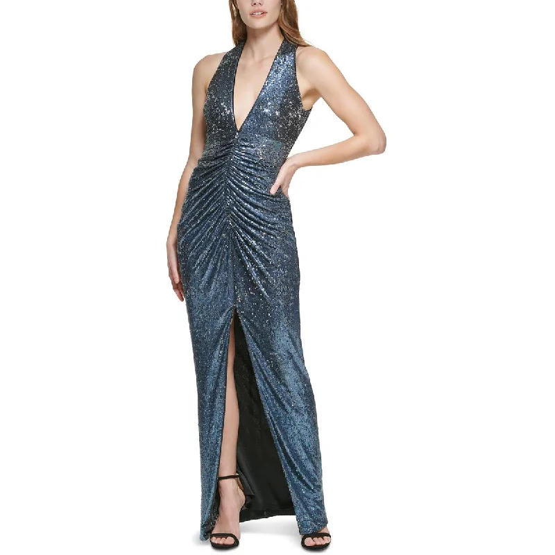 Vince Camuto Womens Halter Ruched Evening Dress Tunics Evening elegant