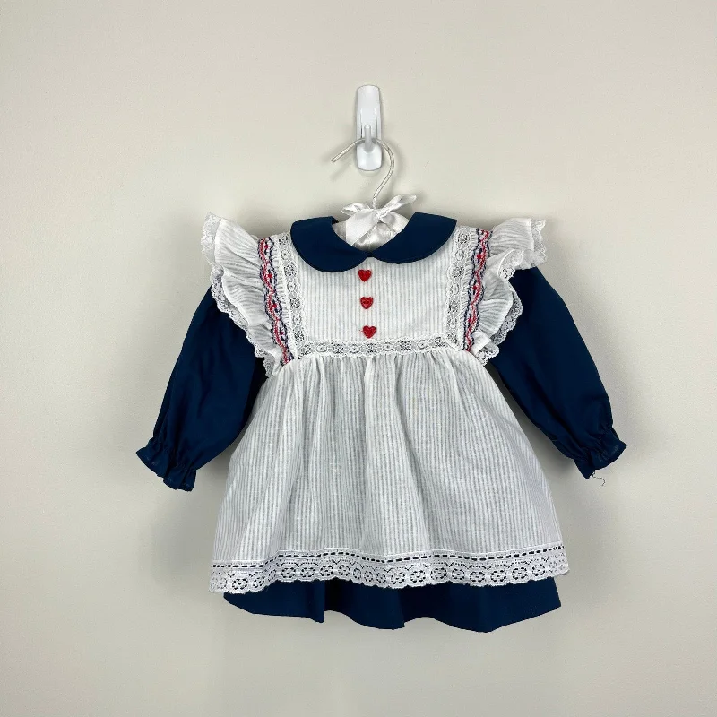 Vintage Polly Flinders Lace Pinafore Dress 18 Months