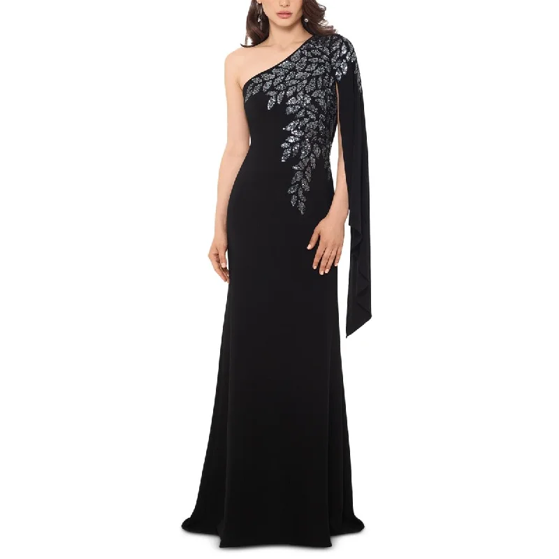 Xscape Womens Sequin Long Evening Dress