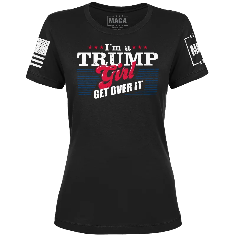 Trump Girl Ladies Tee Spandex Blend Rayon Blend Denim Blend