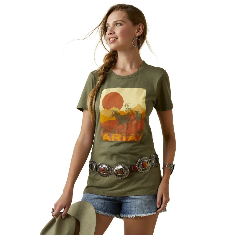 Ariat Mustang Fever T-Shirt Iron Safe Non-Iron Wrinkle Free